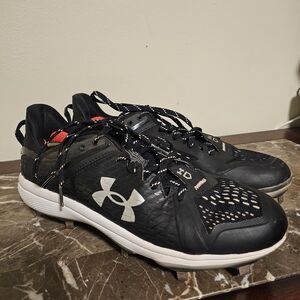 Under Armour Black Men's Size 11 Metal Cleats